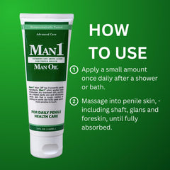 Man1 Man Oil Crème – texture non grasse qui s’absorbe rapidement et laisse la peau douce.