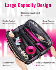 Étui Mancro pour outils capillaires dyson-airwrap, organisation rapide et claire.