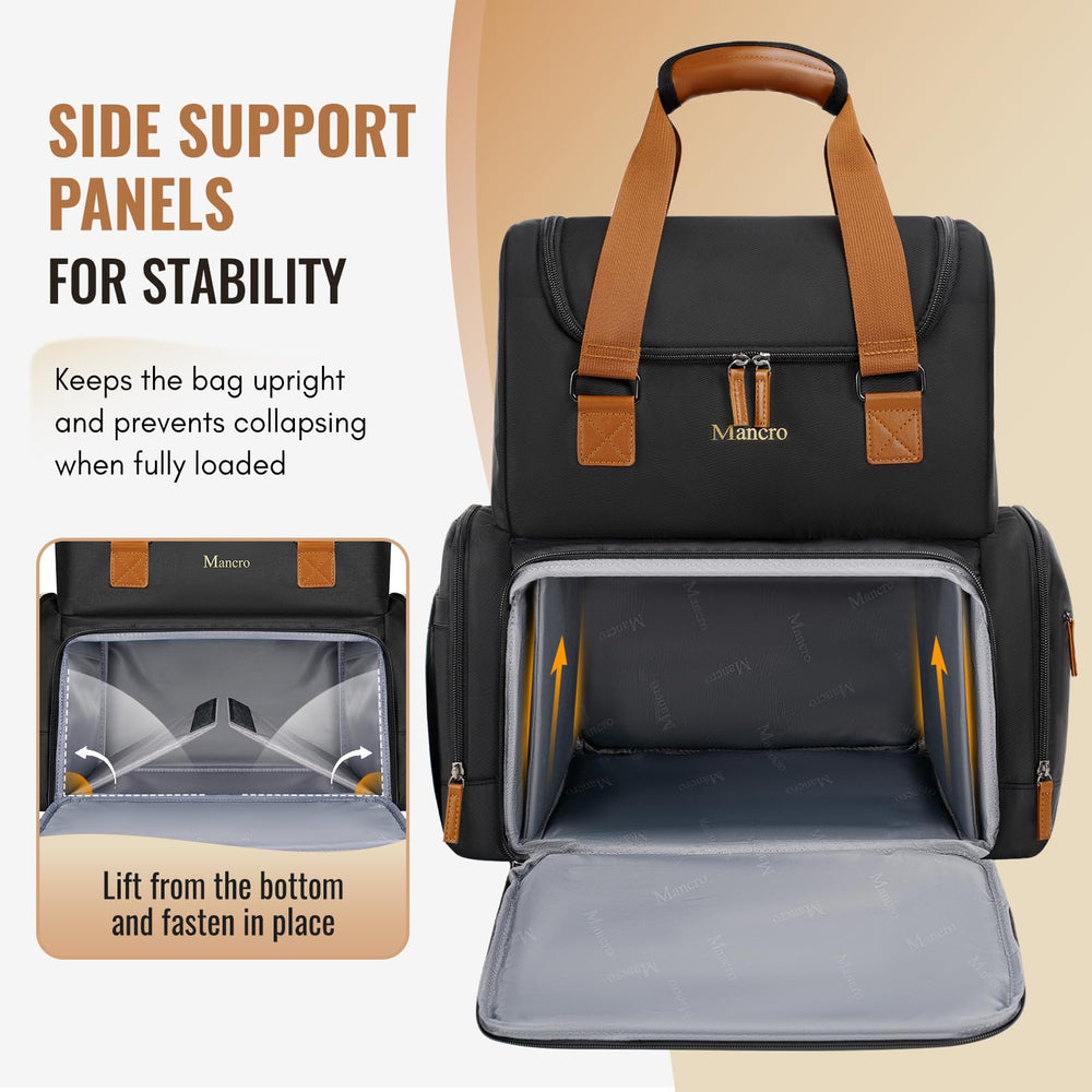 Mancro sac-coiffure-voyage bretelles douces, transport confortable