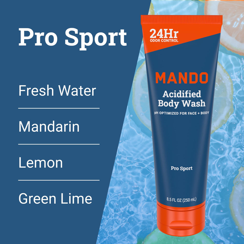 Mando Acidified Body Wash – formulation équilibrée en pH pour peau douce