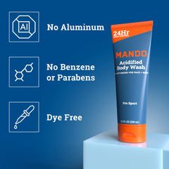 Mando Acidified Body Wash Pack 2 – emballage double, pratique pour la routine