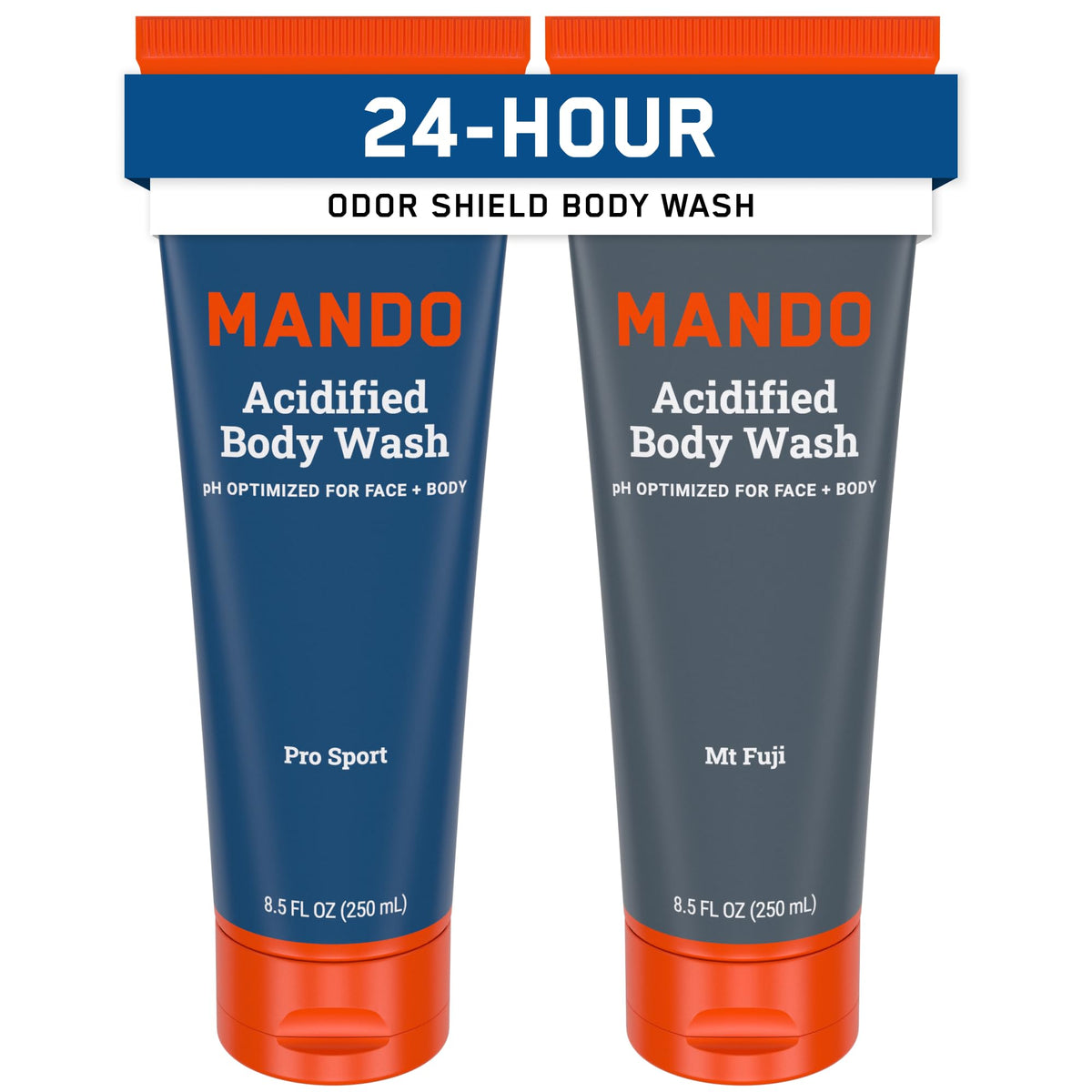 Mando Acidified Body Wash Pro Sport – bouteille, contrôle d’odeur durable après la douche