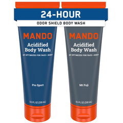 Mando Acidified Body Wash Pro Sport – bouteille, contrôle d’odeur durable après la douche