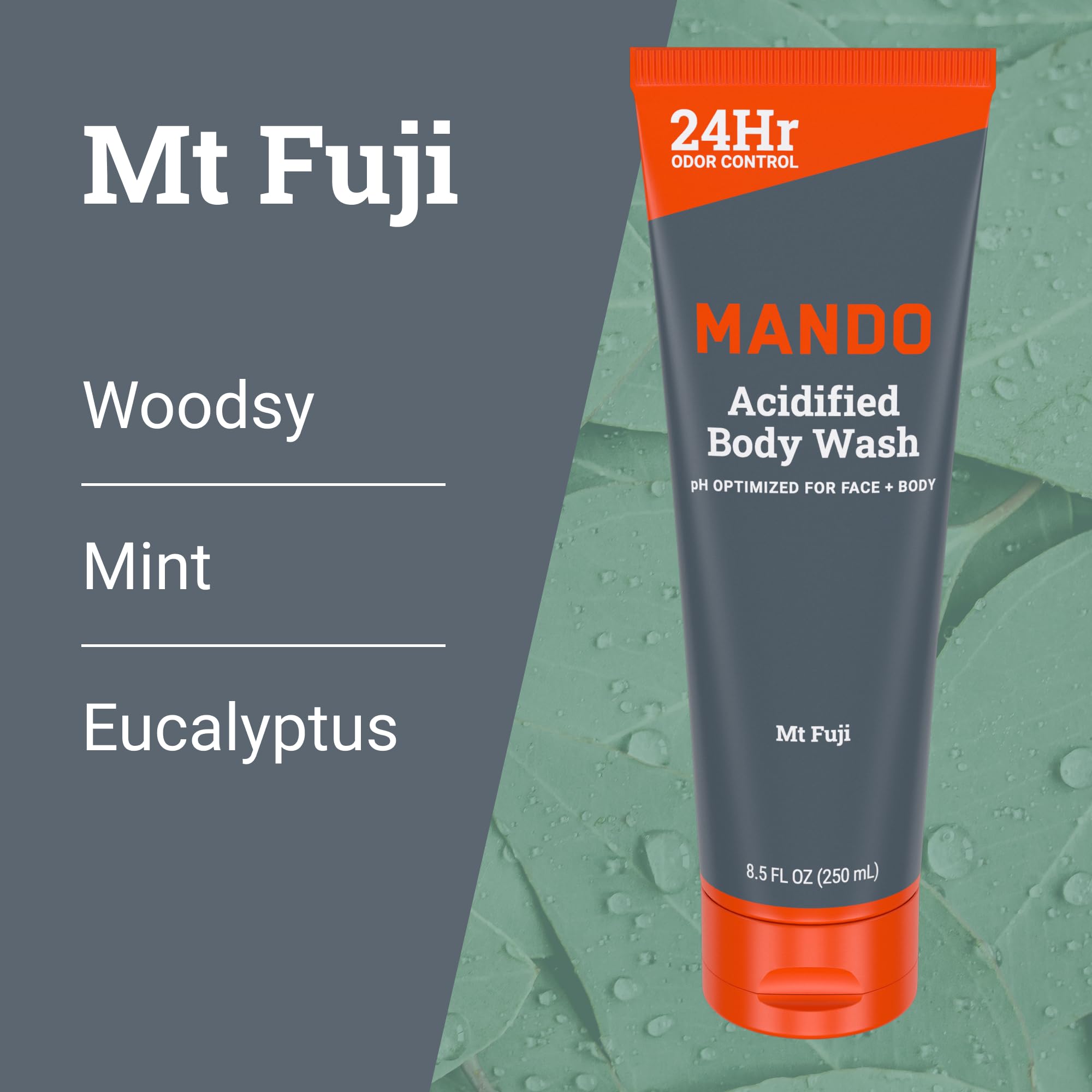 Mando Acidified Body Wash – sans SLS et phtalates, choix sûr pour la peau