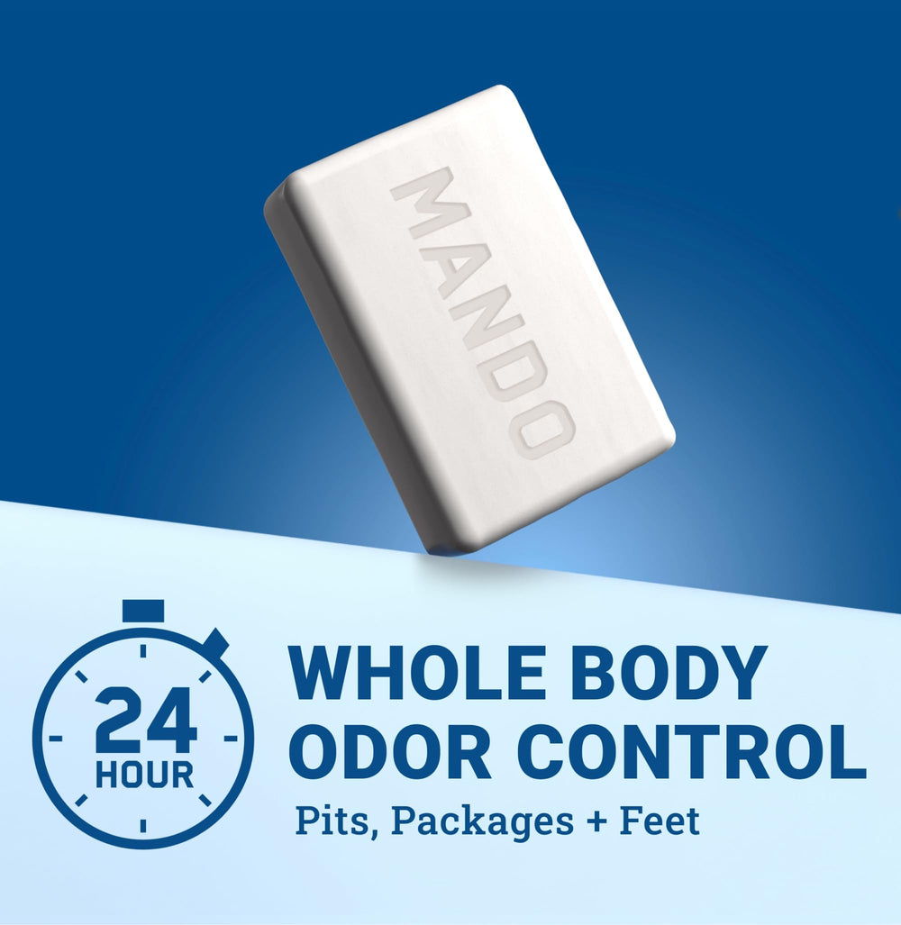 Mando Acidified Cleansing Bar lather close-up with rich, long-lasting foam.
