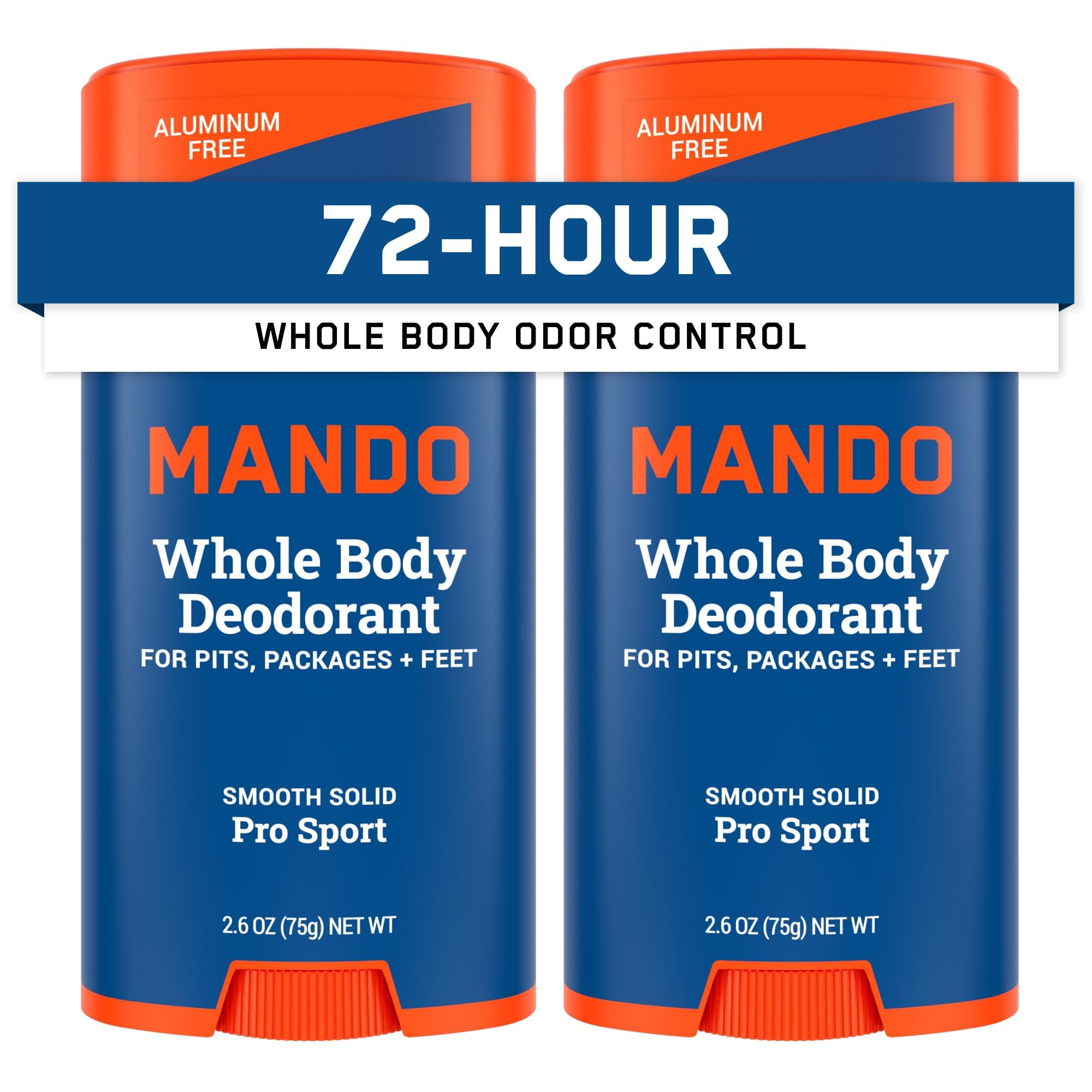 Mando Pro Sport, bâton solide lisse pour une application douce et efficace.
