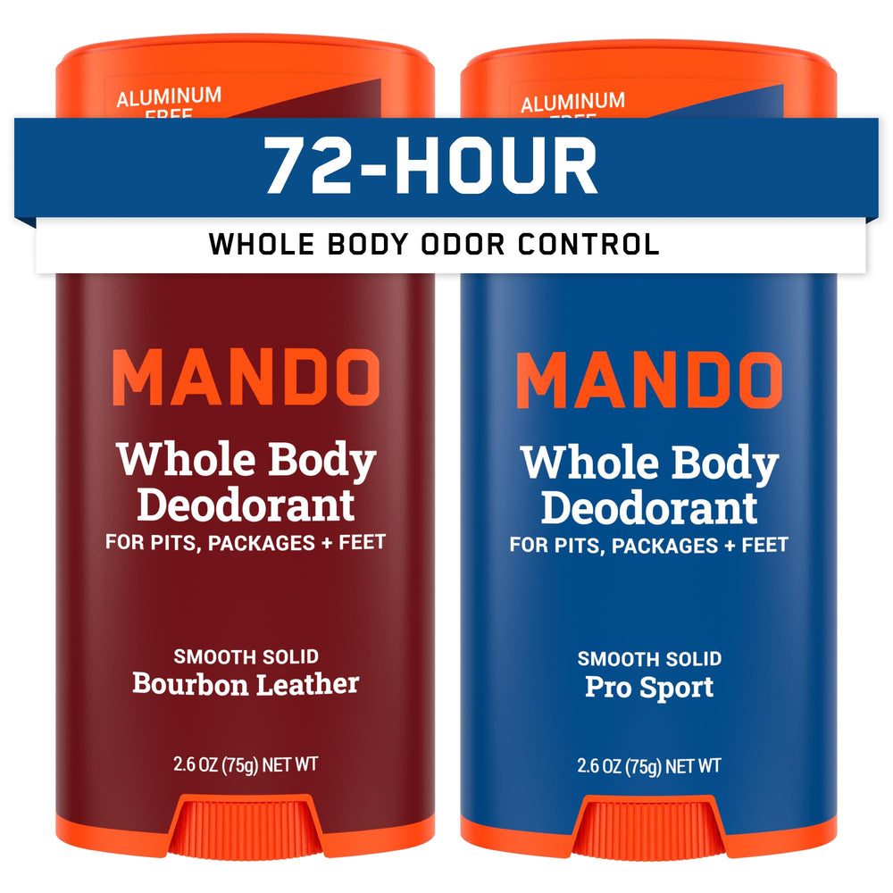 Mando Bourbon Leather : bâton solide lisse pour une fraîcheur durable.