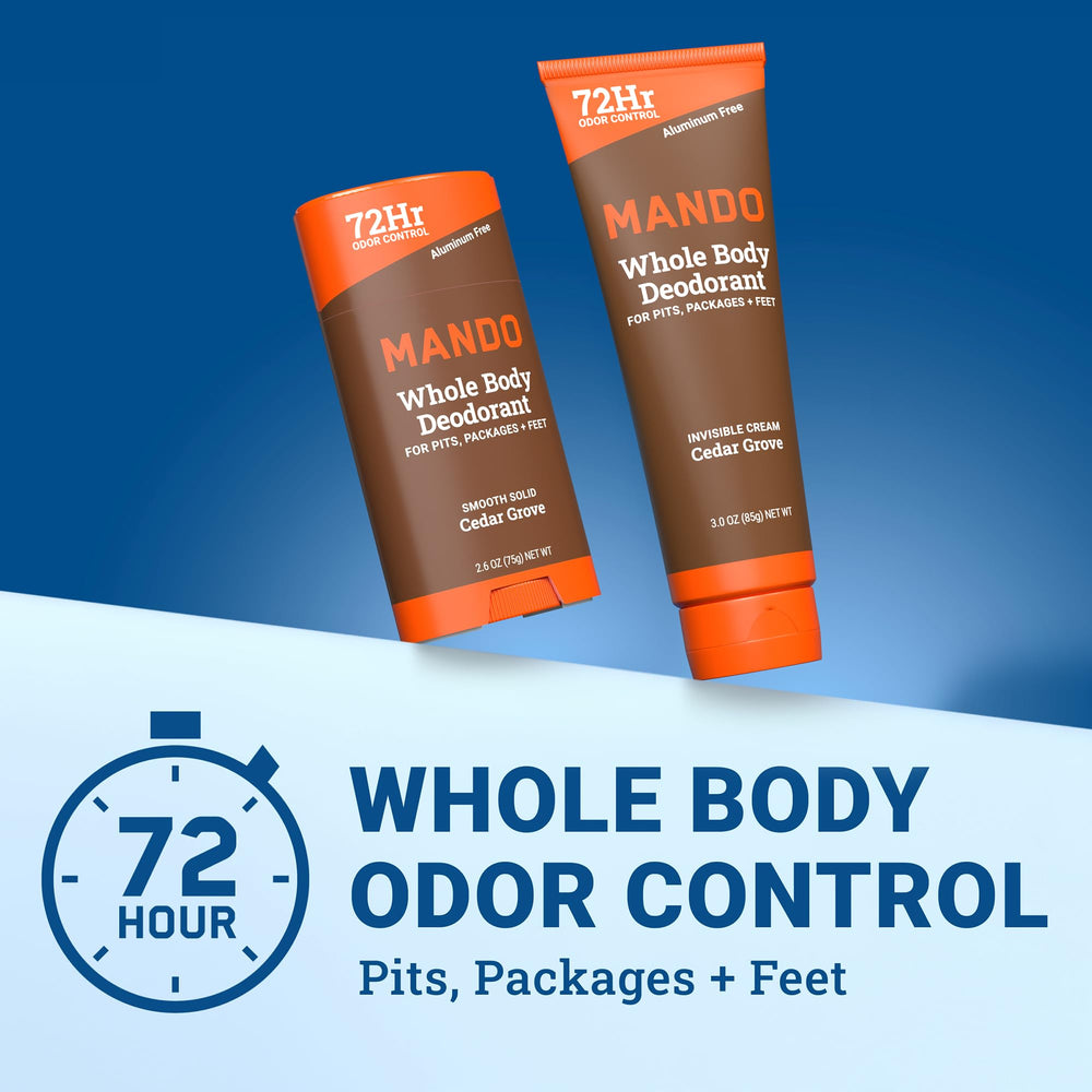 Application de la crème invisible Mando sur la peau