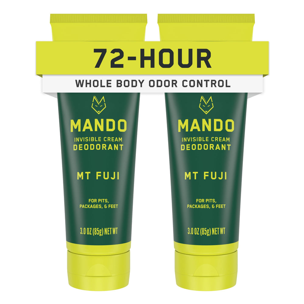 Mando déodorant invisible pour le corps – emballage 2-pack pratique.
