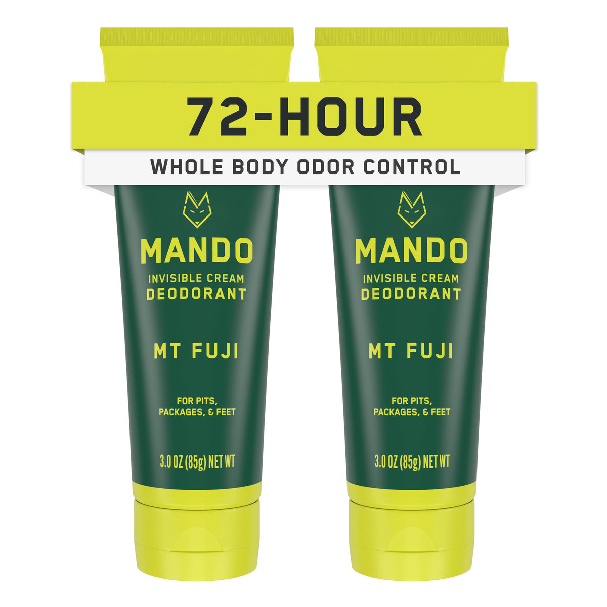 Mando déodorant invisible pour le corps – emballage 2-pack pratique.