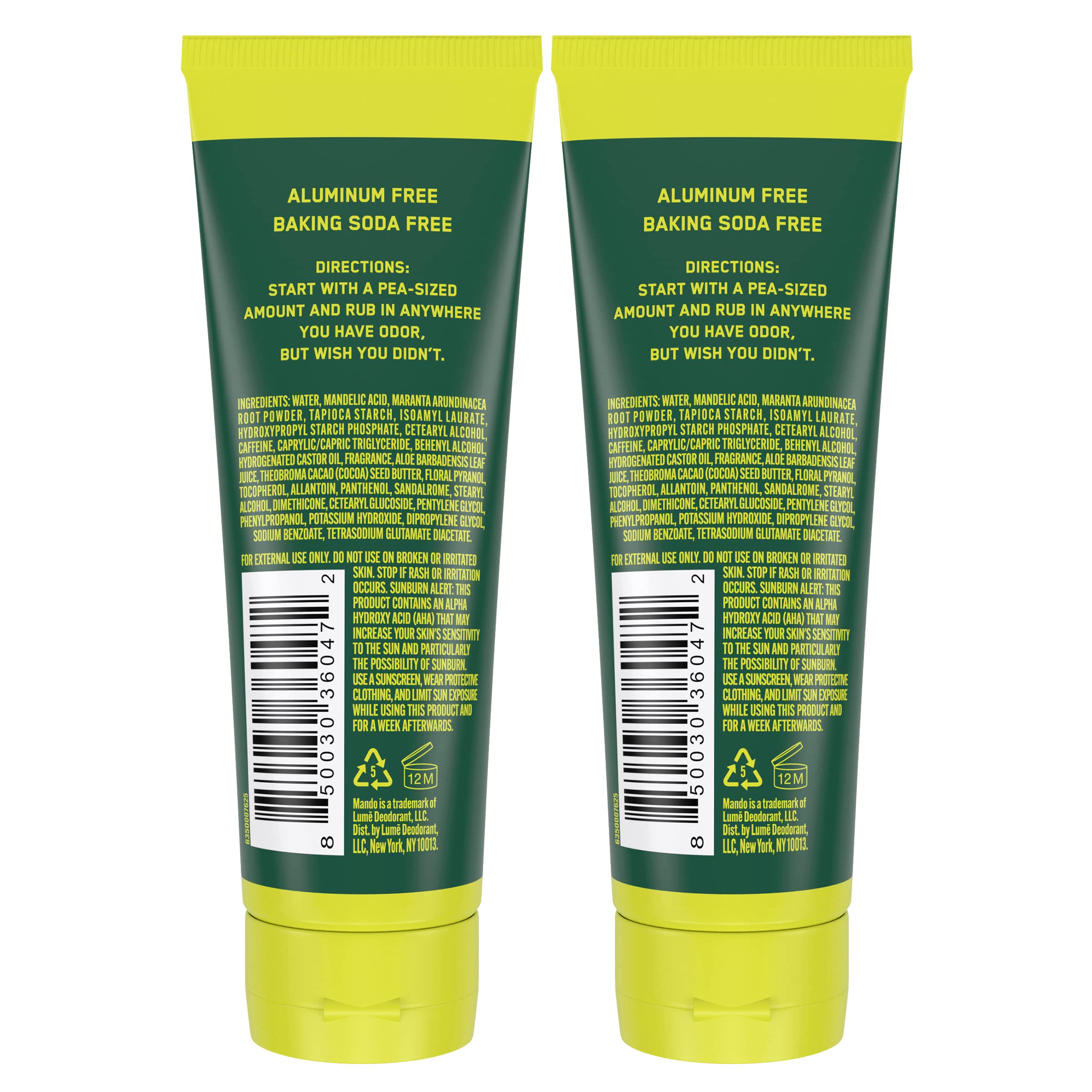 Texture crème invisible de Mando – application facile et discrète.
