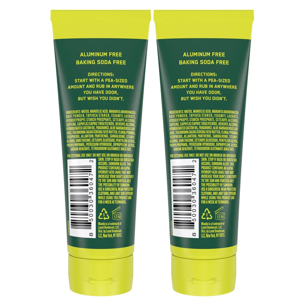 Texture crème invisible de Mando – application facile et discrète.
