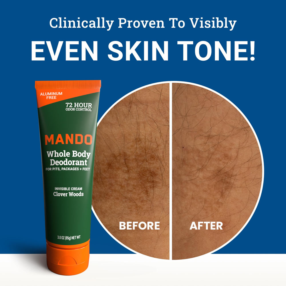 Mando déodorant homme 72h, crème invisible, protection continue.