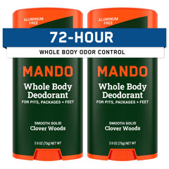 Mando désodorisant stick application facile et fraîcheur durable.