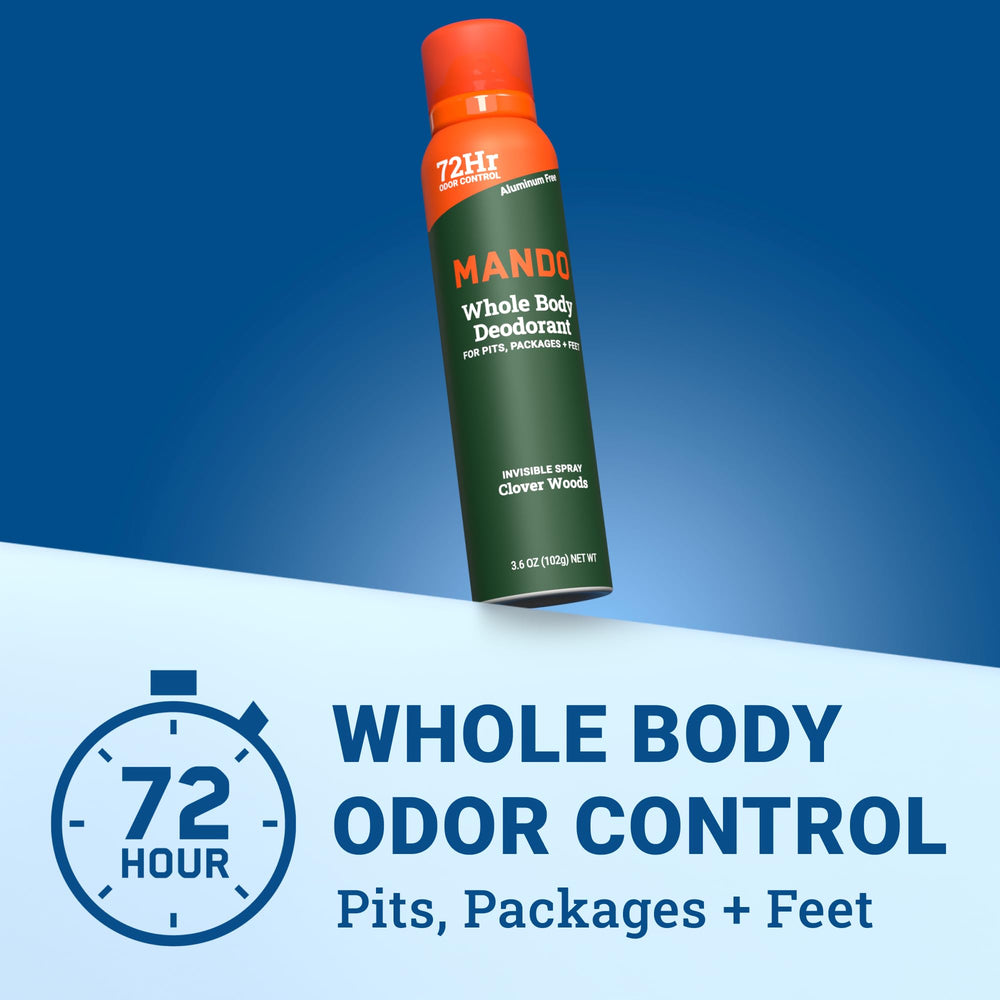 Mando Desodorisant homme usage sur aisselles et corps pour neutraliser les odeurs