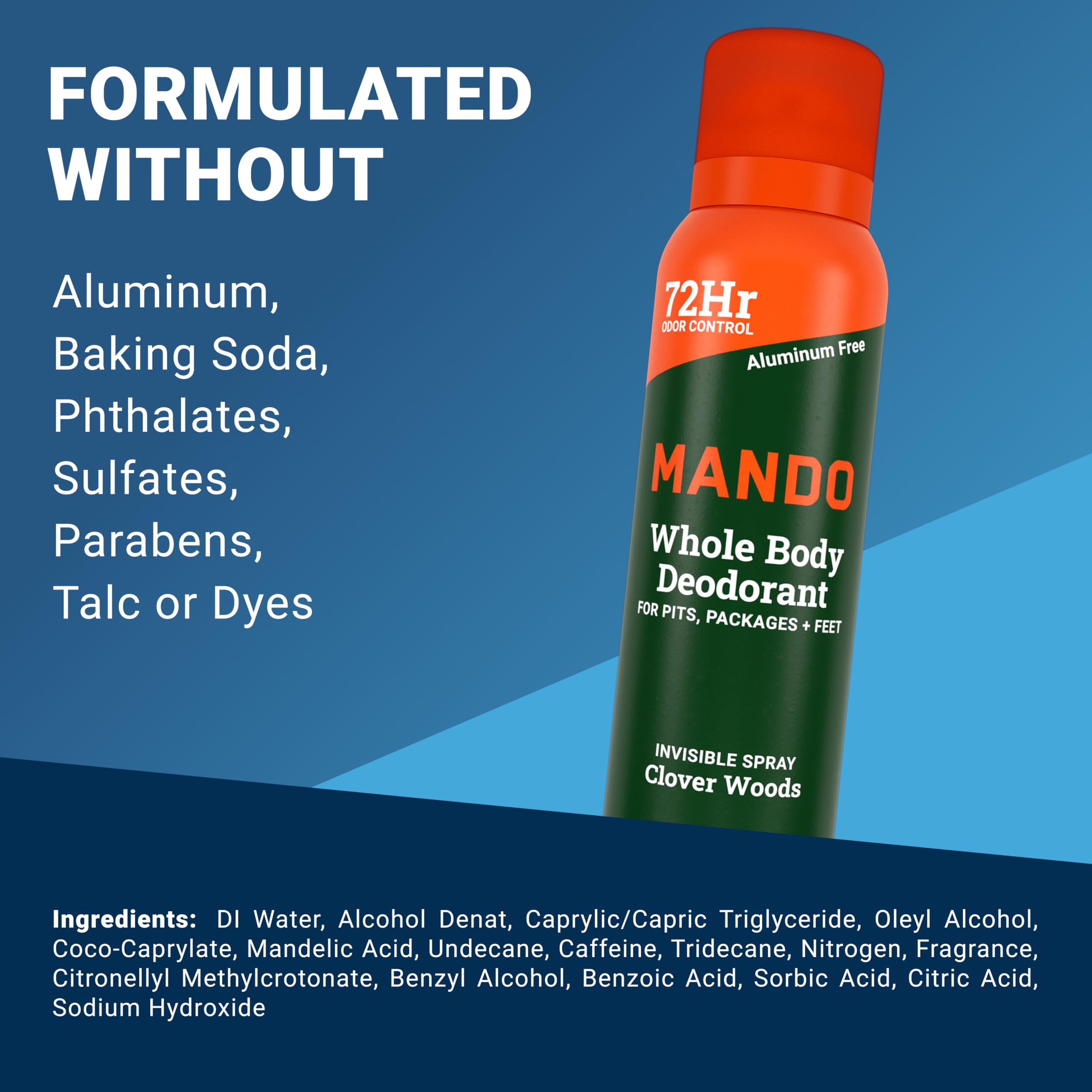 Mando Desodorisant formule pH optimisee pour une efficacité durable