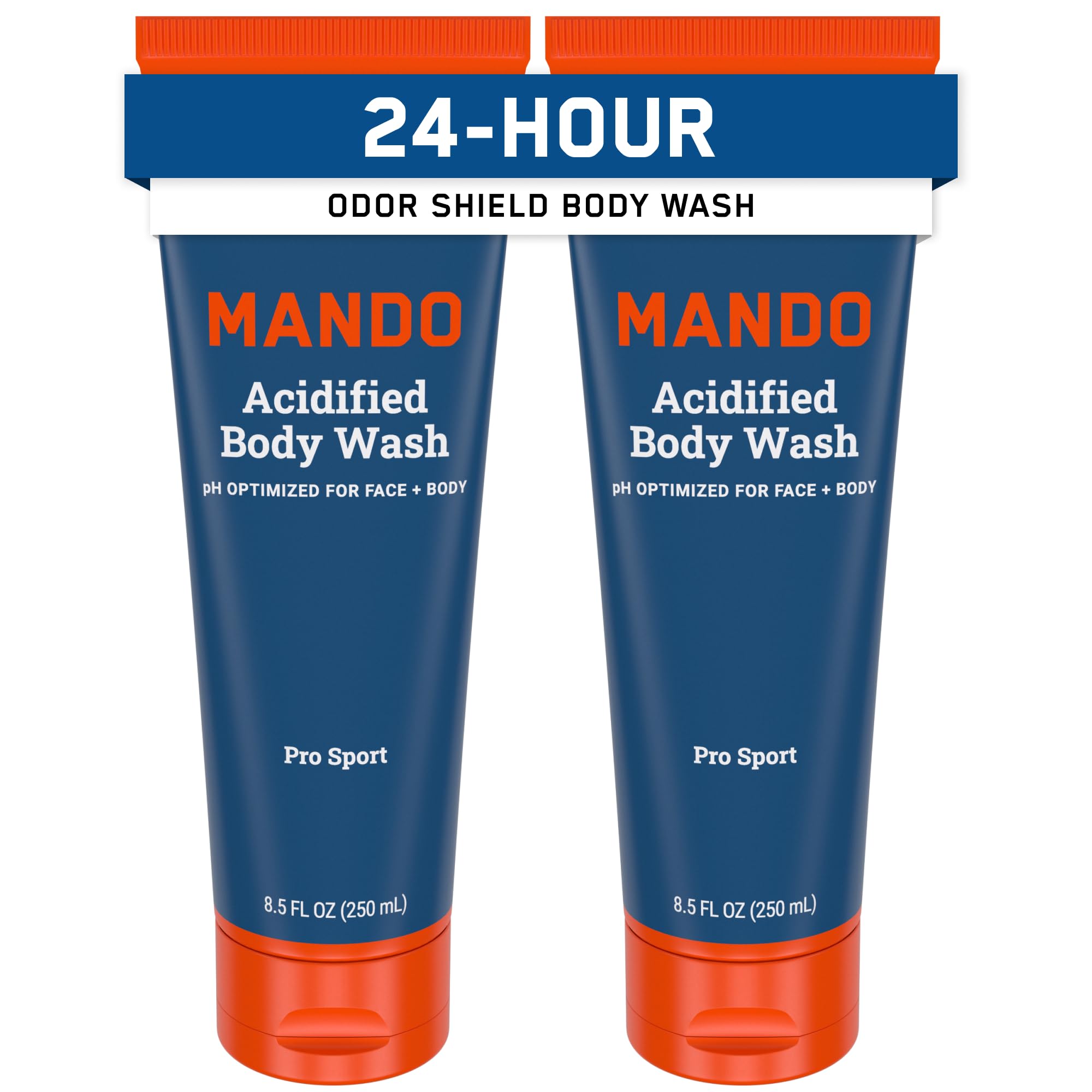 Mando Gel Douche, flacon visible, fraîcheur durable après chaque douche.