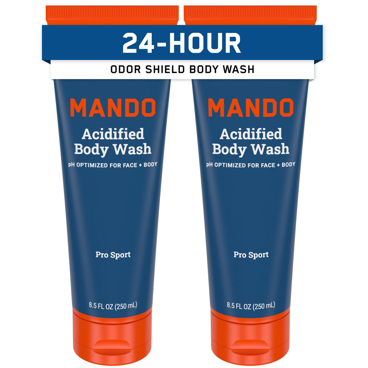 Mando Gel Douche, flacon visible, fraîcheur durable après chaque douche.