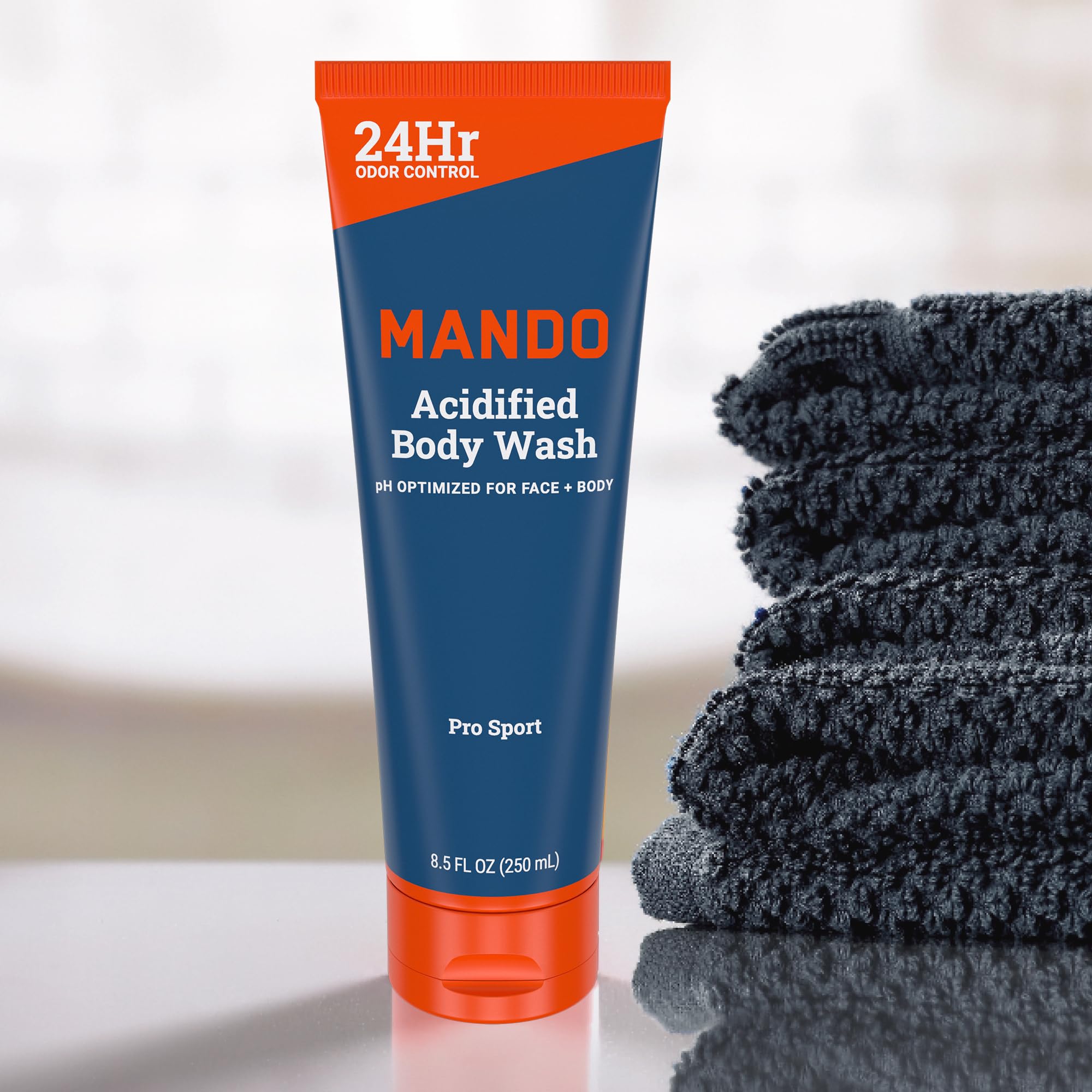 Gel Douche Mando sans SLS ni parabènes, respectueux de la peau.