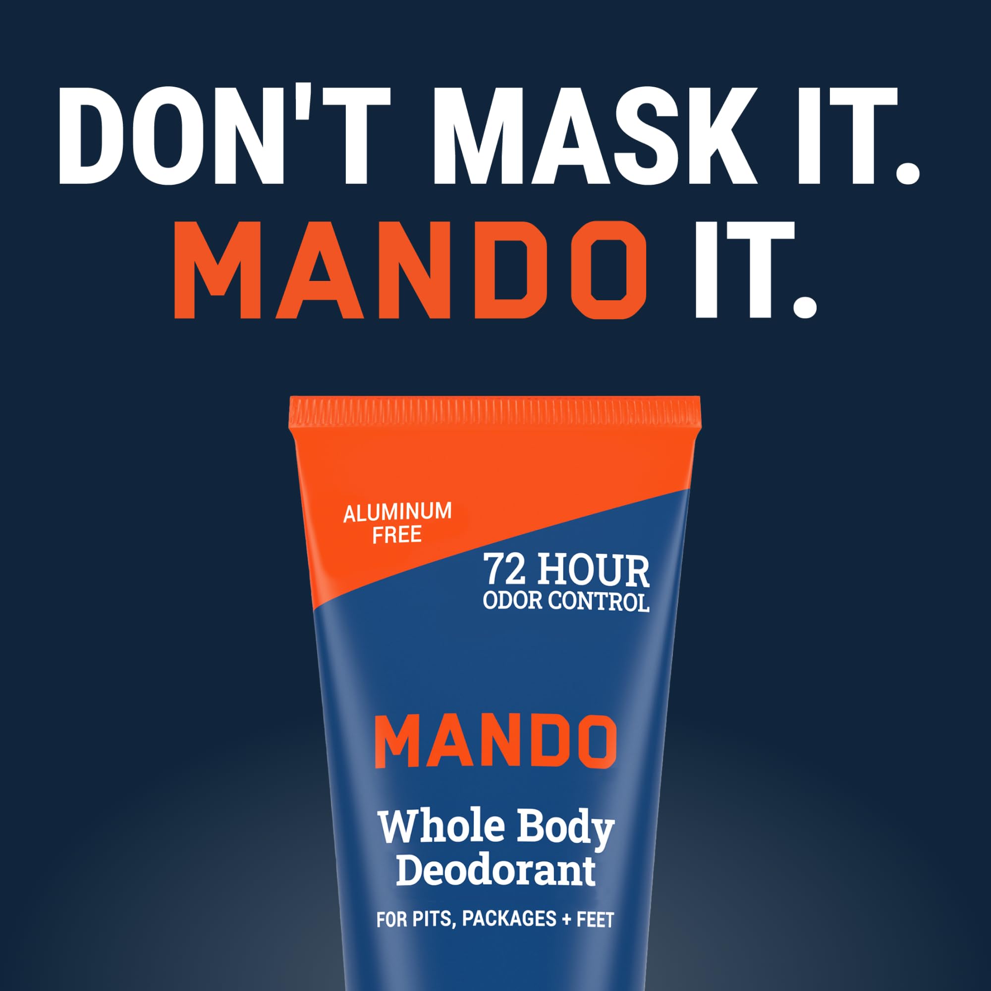 Mando déodorant sans colorants et conçu pour un usage quotidien.