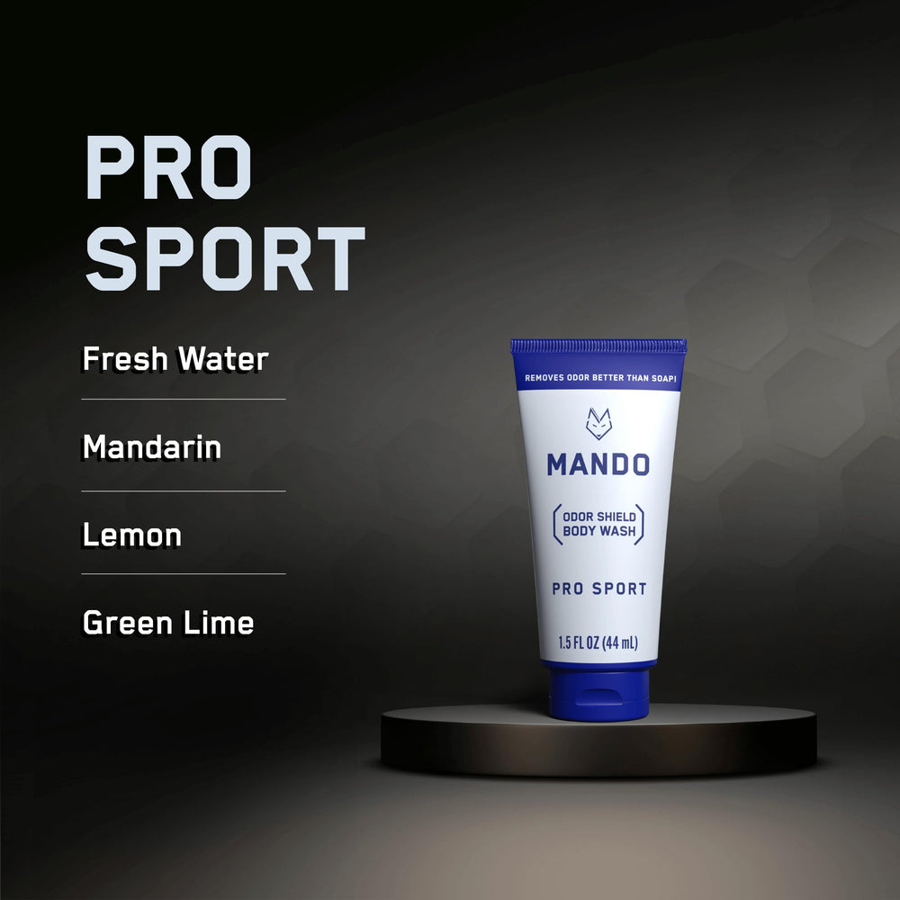 Lot de 4 tubes mando mini-douche 1,5 oz: pratique en voyage.