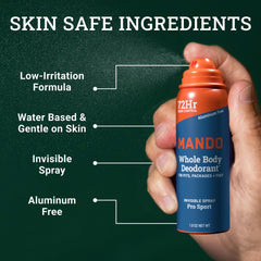 Mando-spray-invisible diffuse uniformément sans laisser de traces.
