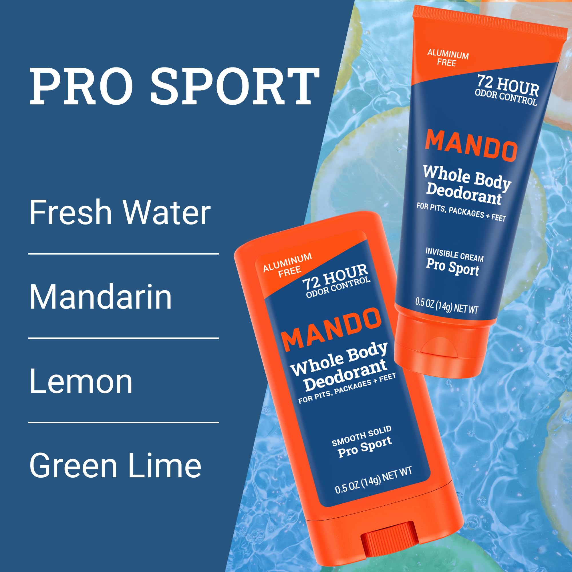 Mando texture stick solide, application rapide et sans résidu.