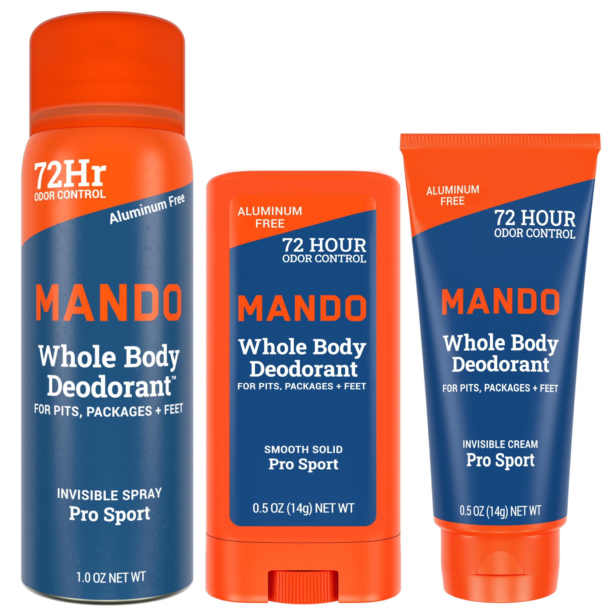 Mando Trio Mini dans sa boîte montre les trois formats pour déplacement.