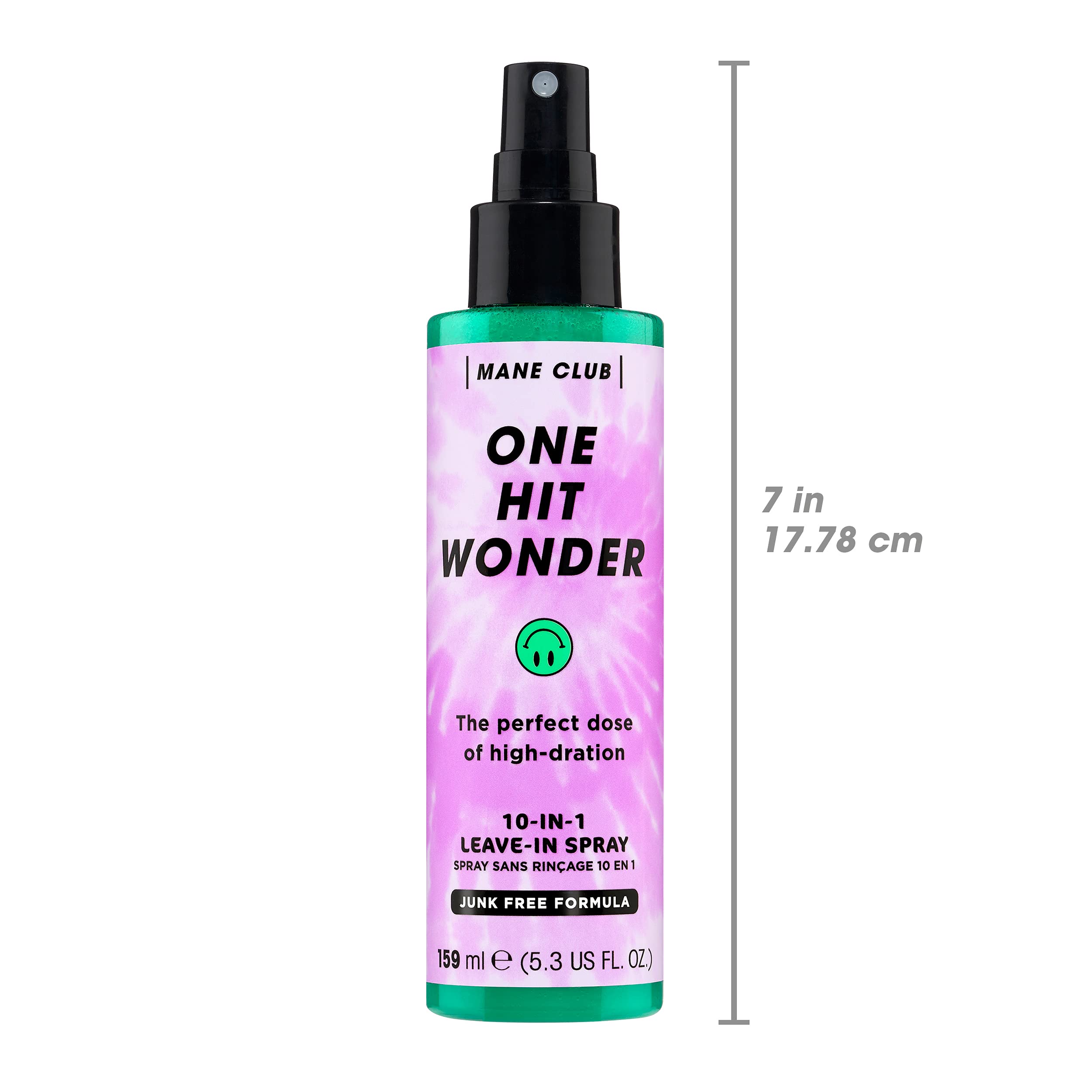 MANE CLUB One Hit Wonder cheveux démêlés et lisses après l'application.