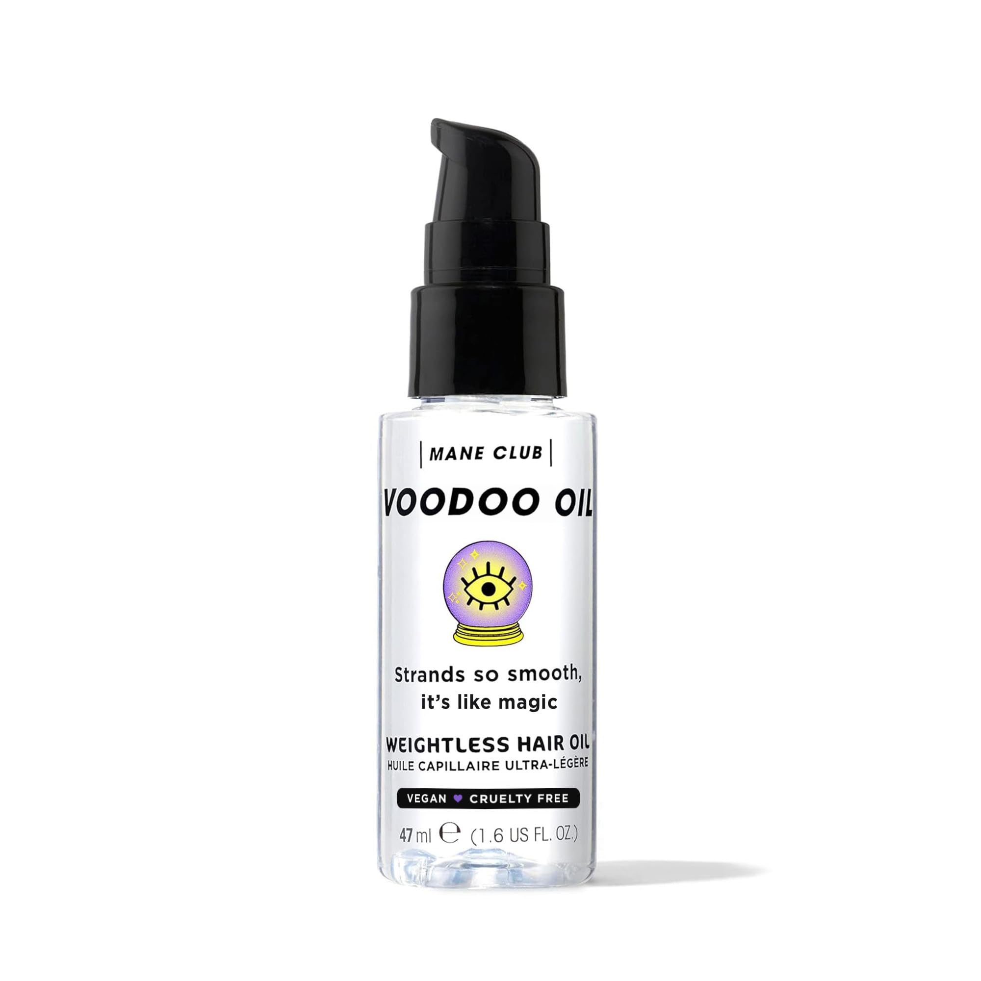 MANE CLUB Huile Voodoo — texture satinée et légère, sans effet gras.
