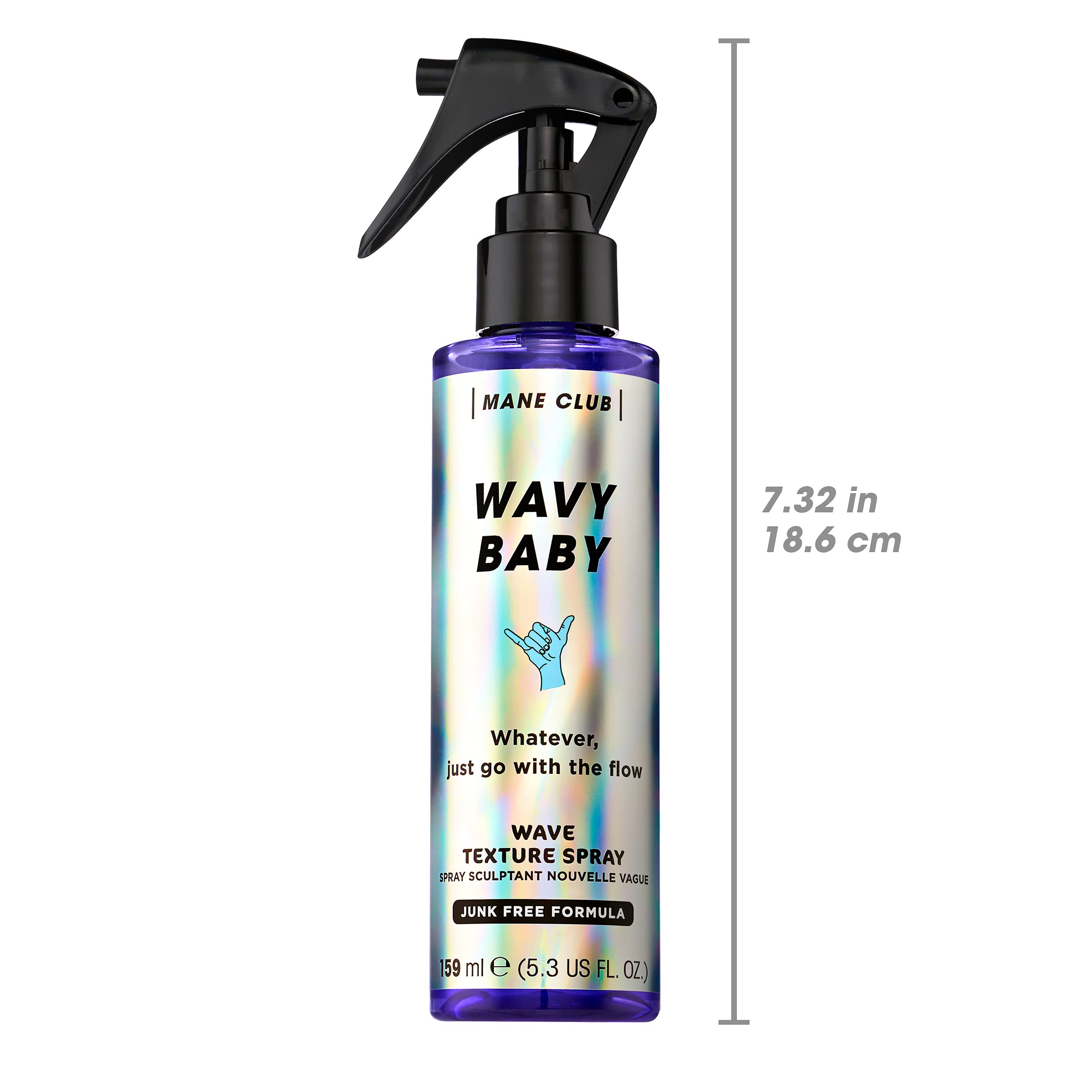 MANE CLUB Wavy Baby Wave Texture Spray : cheveux légèrement humides pour former des ondulations sur mesure.