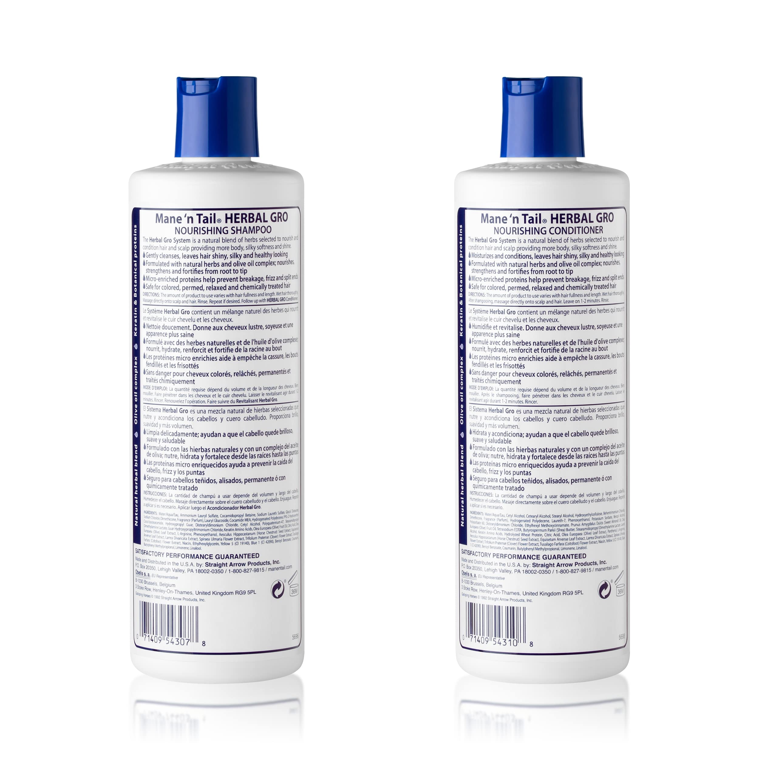 Après-shampoing Mane 'n Tail Herbal Gro, douceur et brillance après usage.