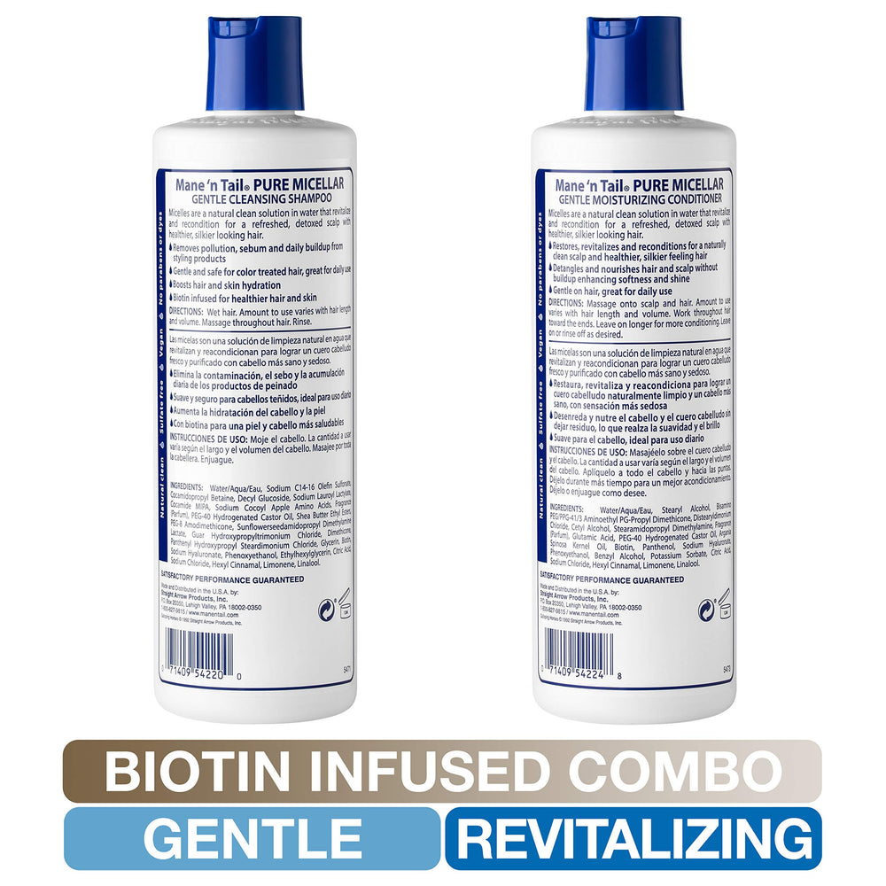 Mane n Tail après-shampooing biotine-infusé démonstration démêlage efficace
