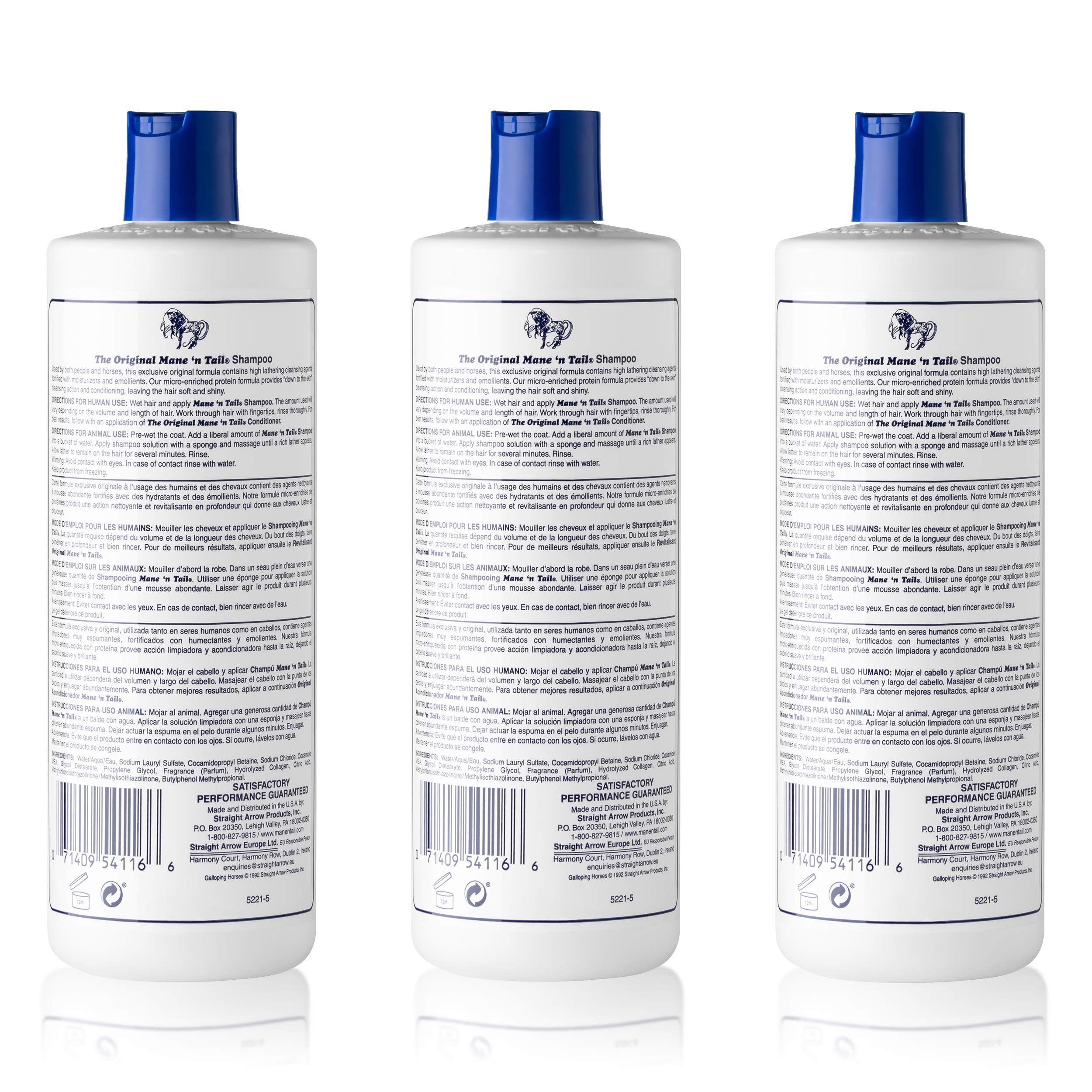 Mane-n-tail-original-pack-triple-shampoing, emballage pratique pour routine capillaire.