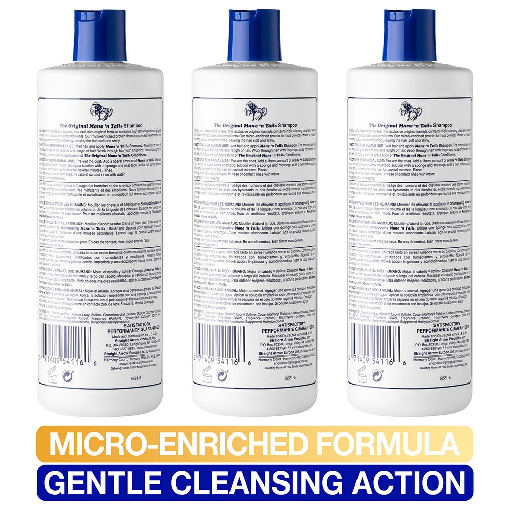 Mane-n-tail-original-texture-cremeuse, texture riche pour un lavage doux.