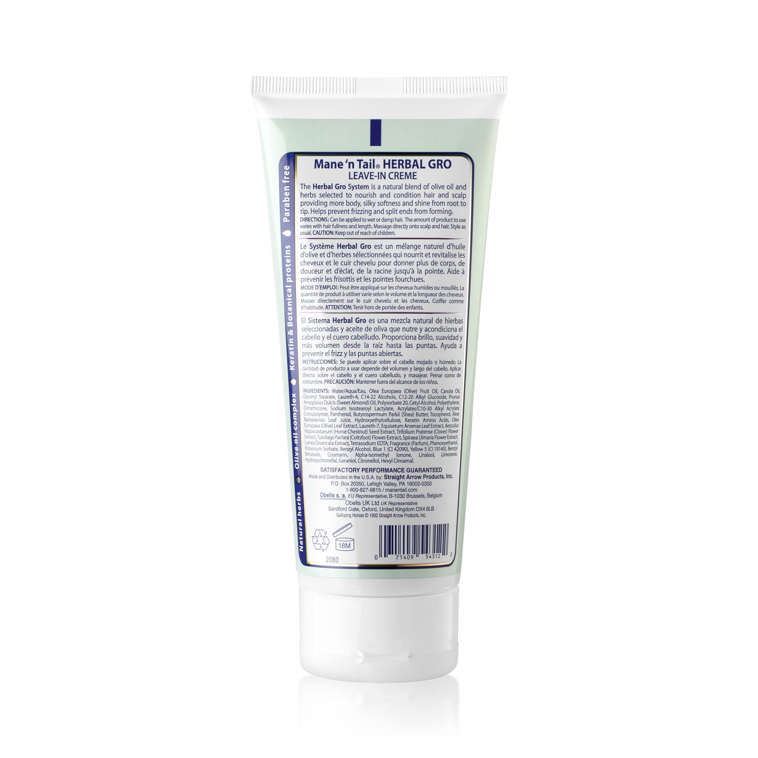 Après application, cheveux nourris et brillance grâce au Herbal Gro.
