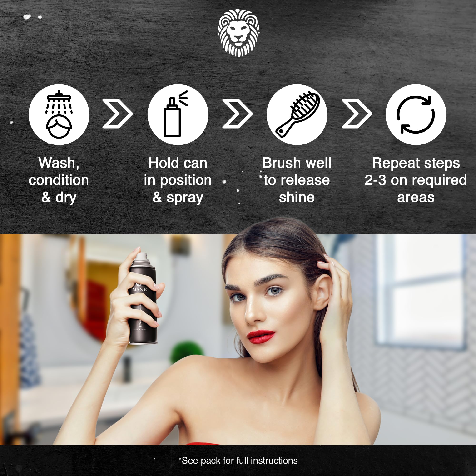 MANE volume cheveux naturel: densité subtile et longue tenue