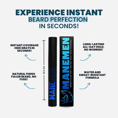 Stylo-remplisseur barbe MANEMEN: couverture durable du gris sans effort.