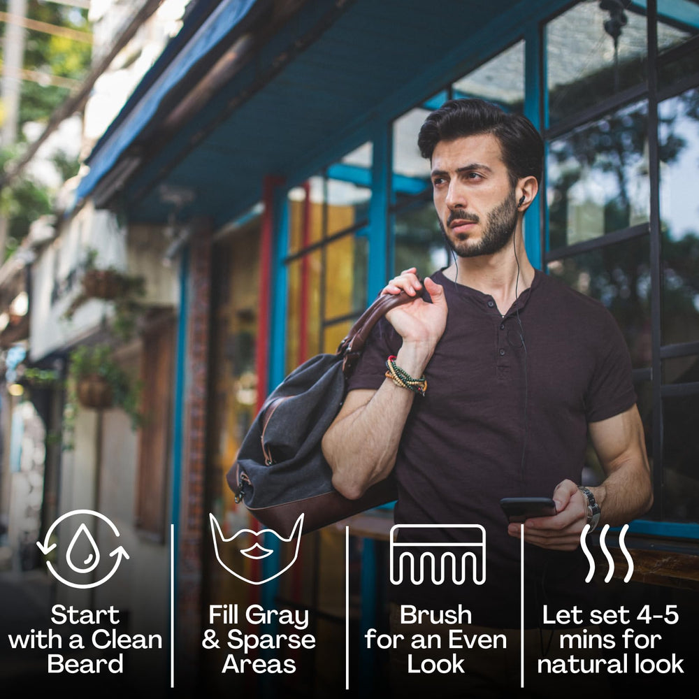 Stylo-remplisseur barbe MANEMEN: finition naturelle qui dure toute la journée.