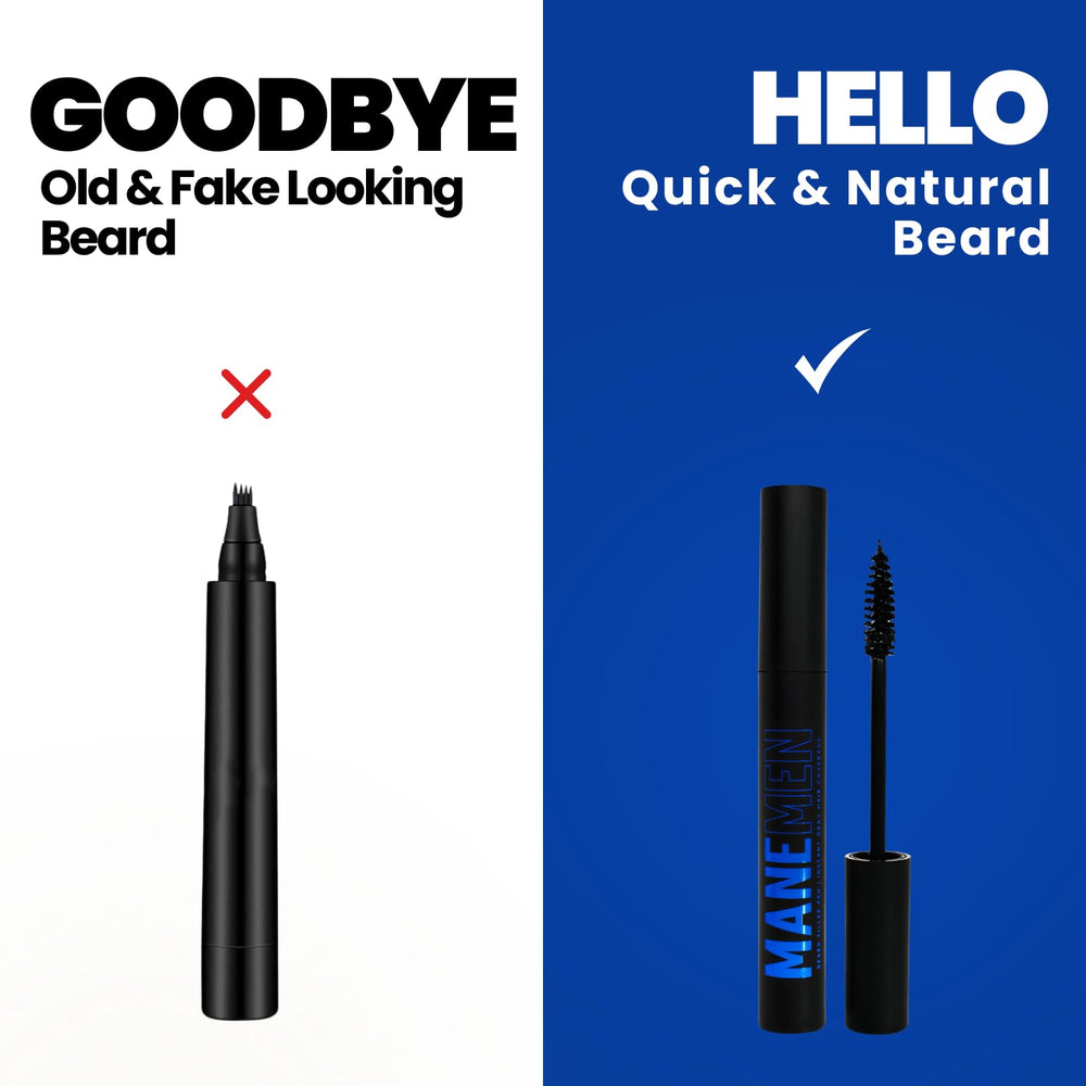 Stylo-remplisseur barbe MANEMEN: utilisation rapide, parfait pour les matins pressés.