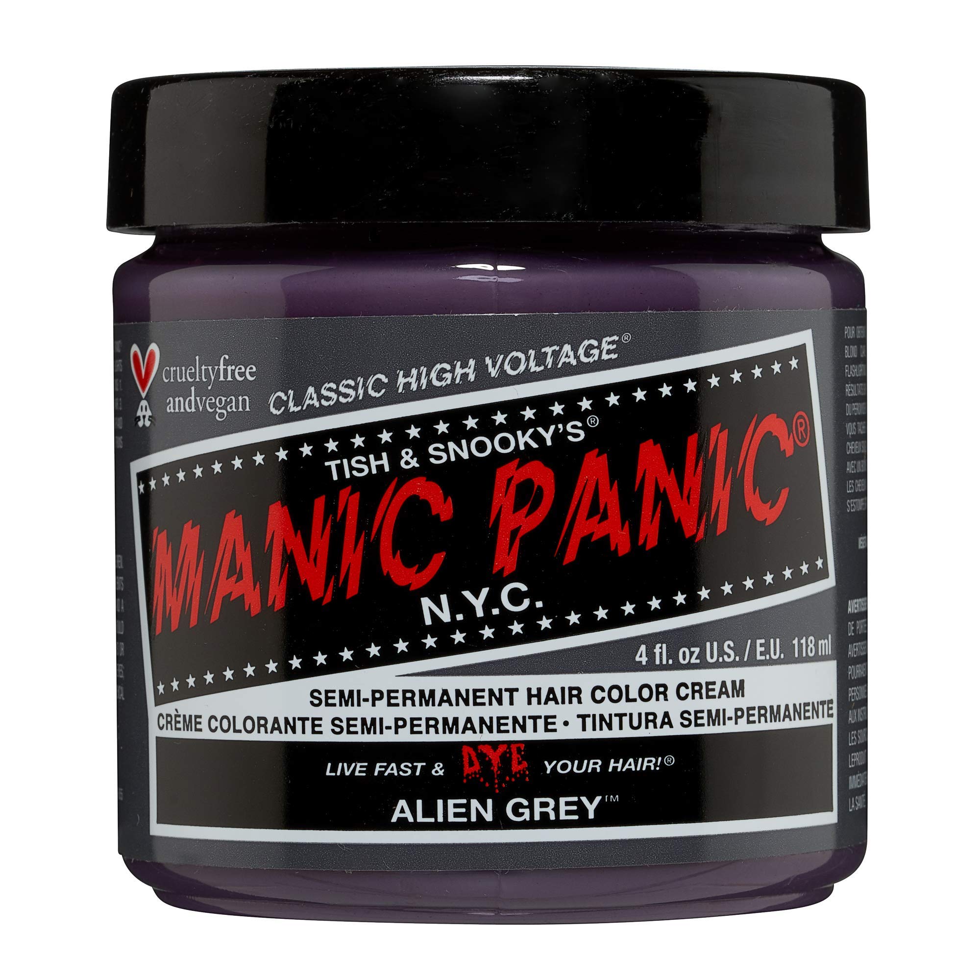 MANIC PANIC Alien Grey teinture-pot 4oz prête à l'application durable