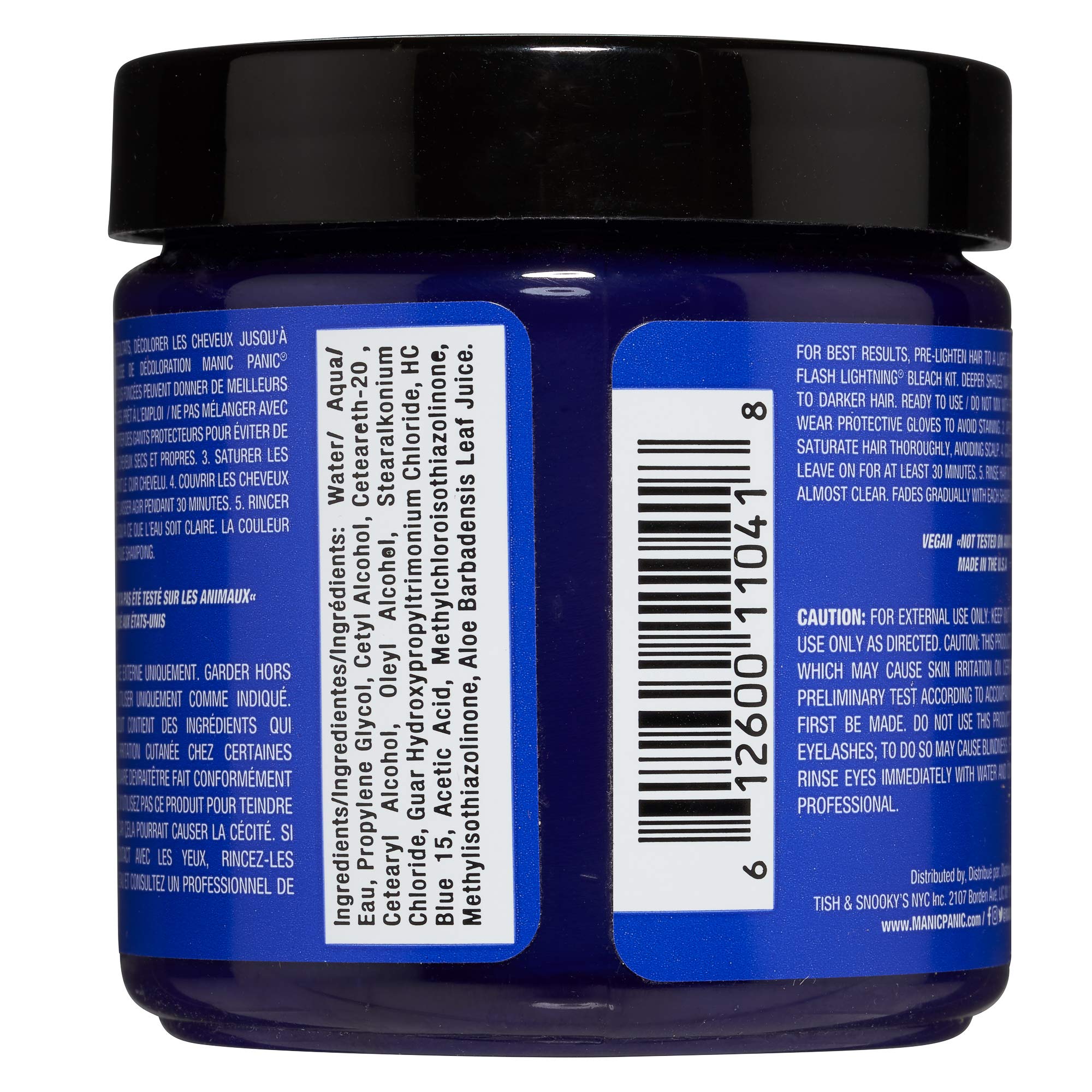 MANIC PANIC Blue Moon échantillons-teinte, parfait pour tester des nuances sans risque.