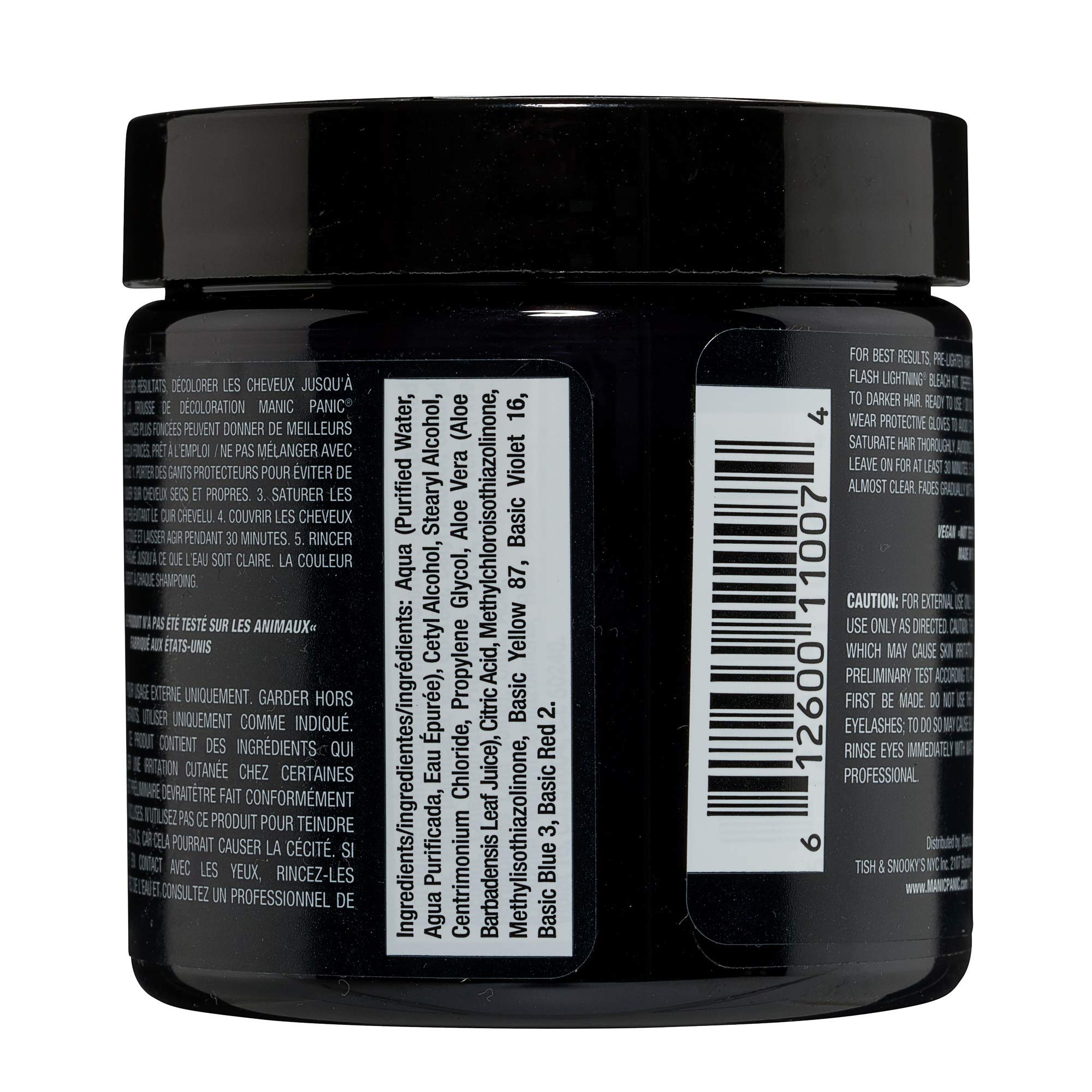 MANIC PANIC Classic Raven, échantillon de mélange pour nuances personnalisées.