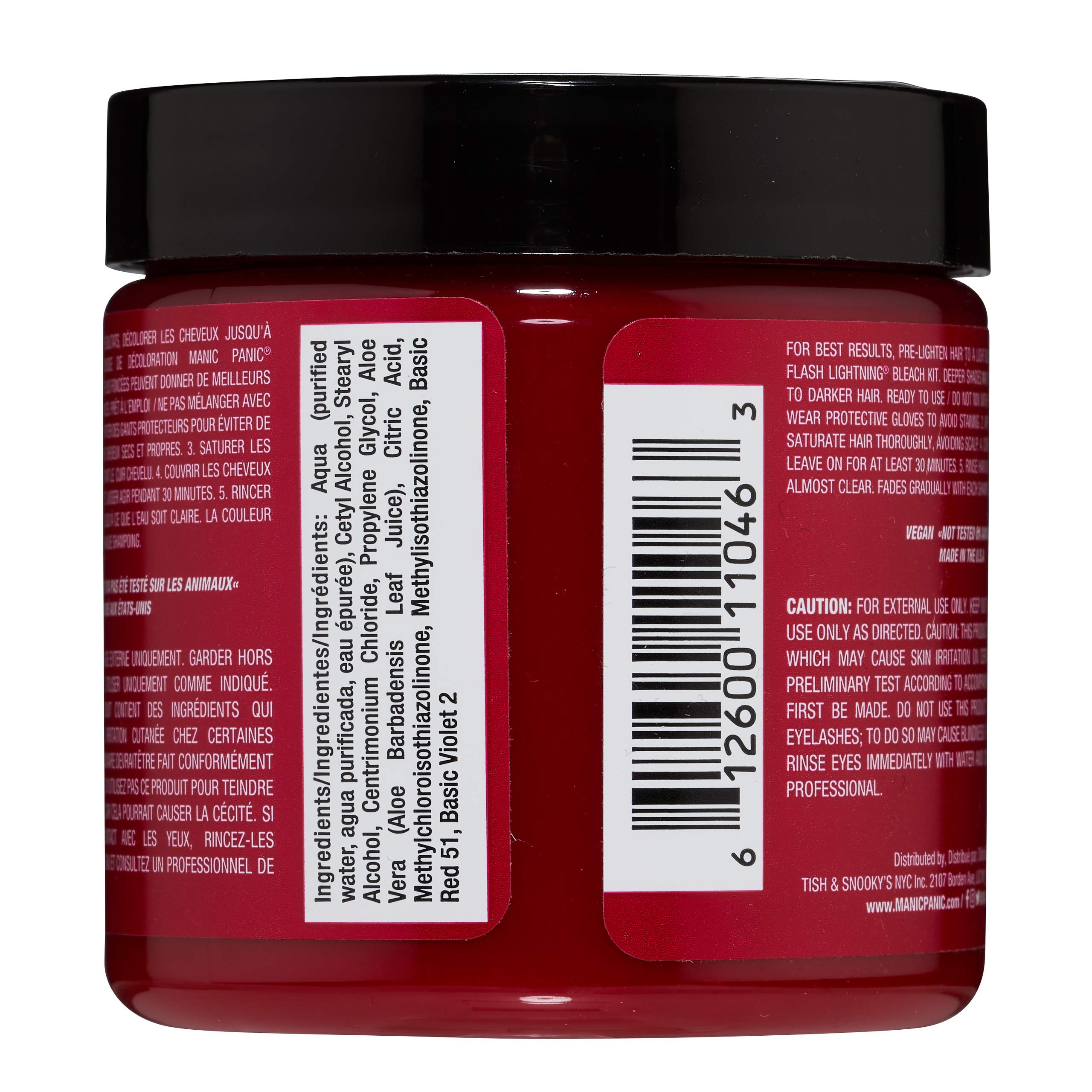 MANIC PANIC Cleo Rose — Échantillon montrant la teinte magenta chaude.