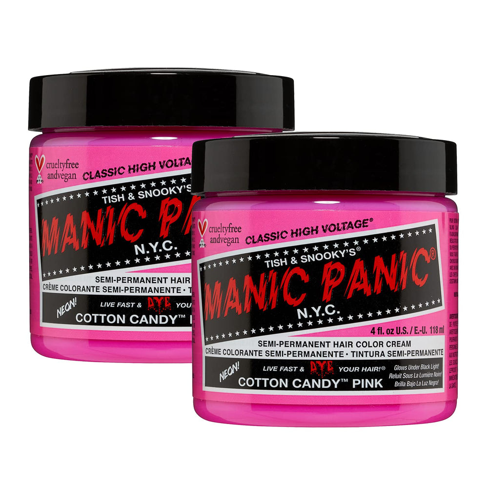 MANIC PANIC Cotton Candy Pink – flacon couleur vive prête à l’emploi pour cheveux