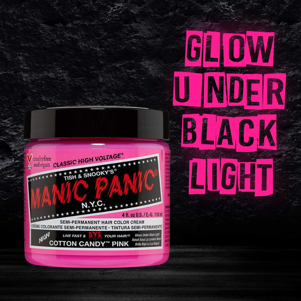 MANIC PANIC Cotton Candy Pink – conditionnement refermable pour plusieurs applications