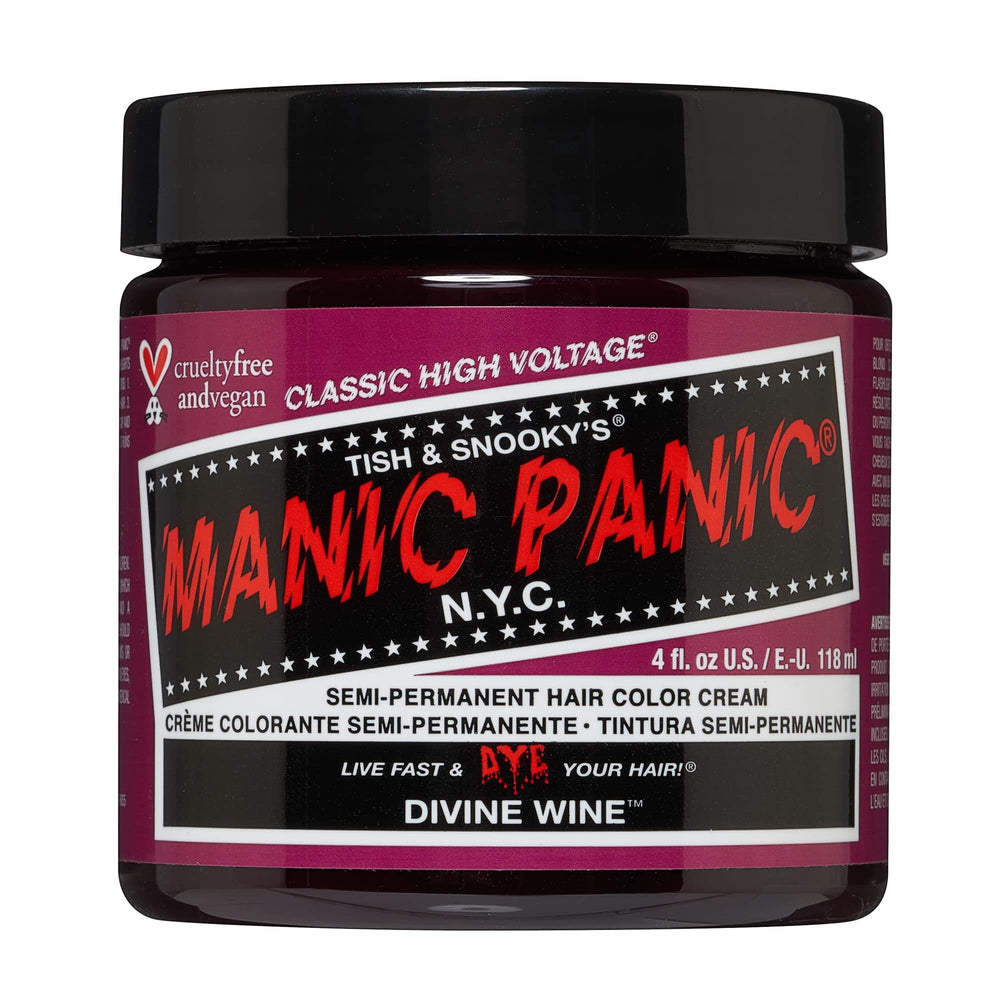MANIC PANIC Divine Wine, bouteille: couleur vive et durable pour coloration maison.
