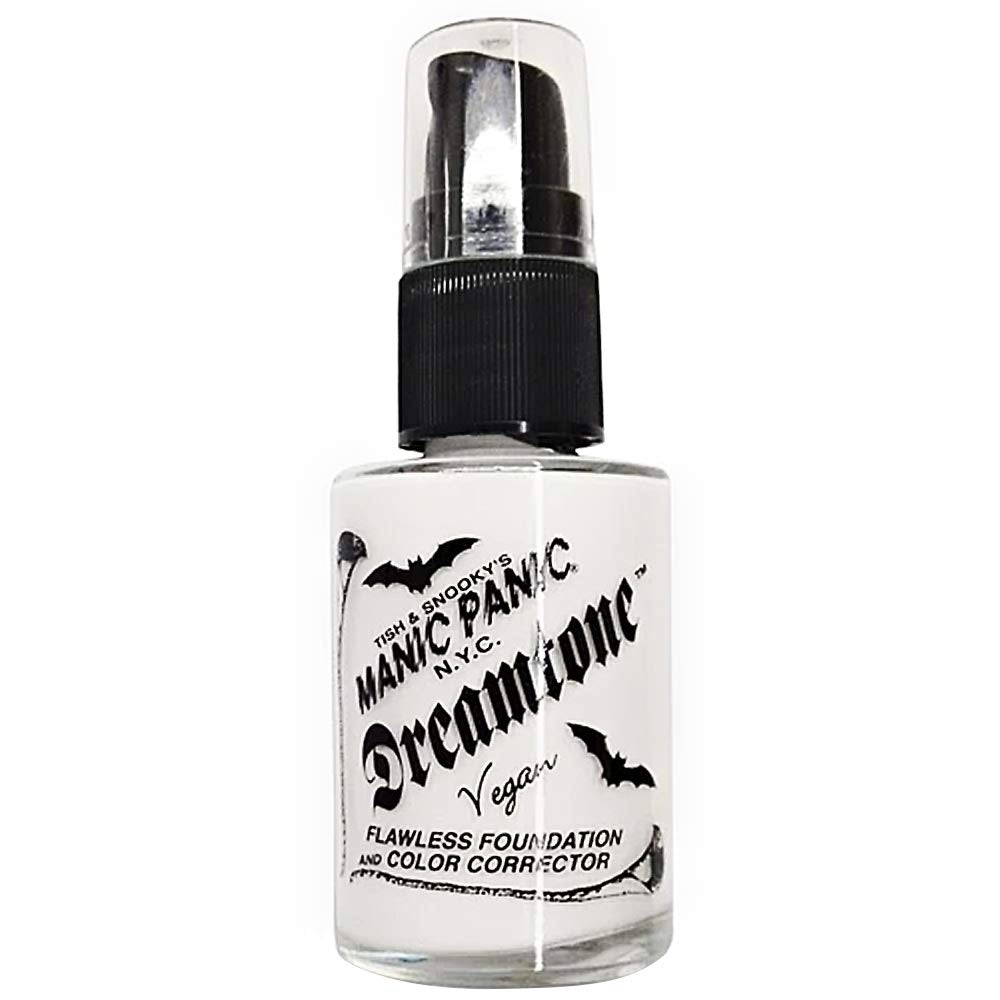 MANIC PANIC Dreamtone – fond teint blanc, couverture homogène pour tenues gothiques.