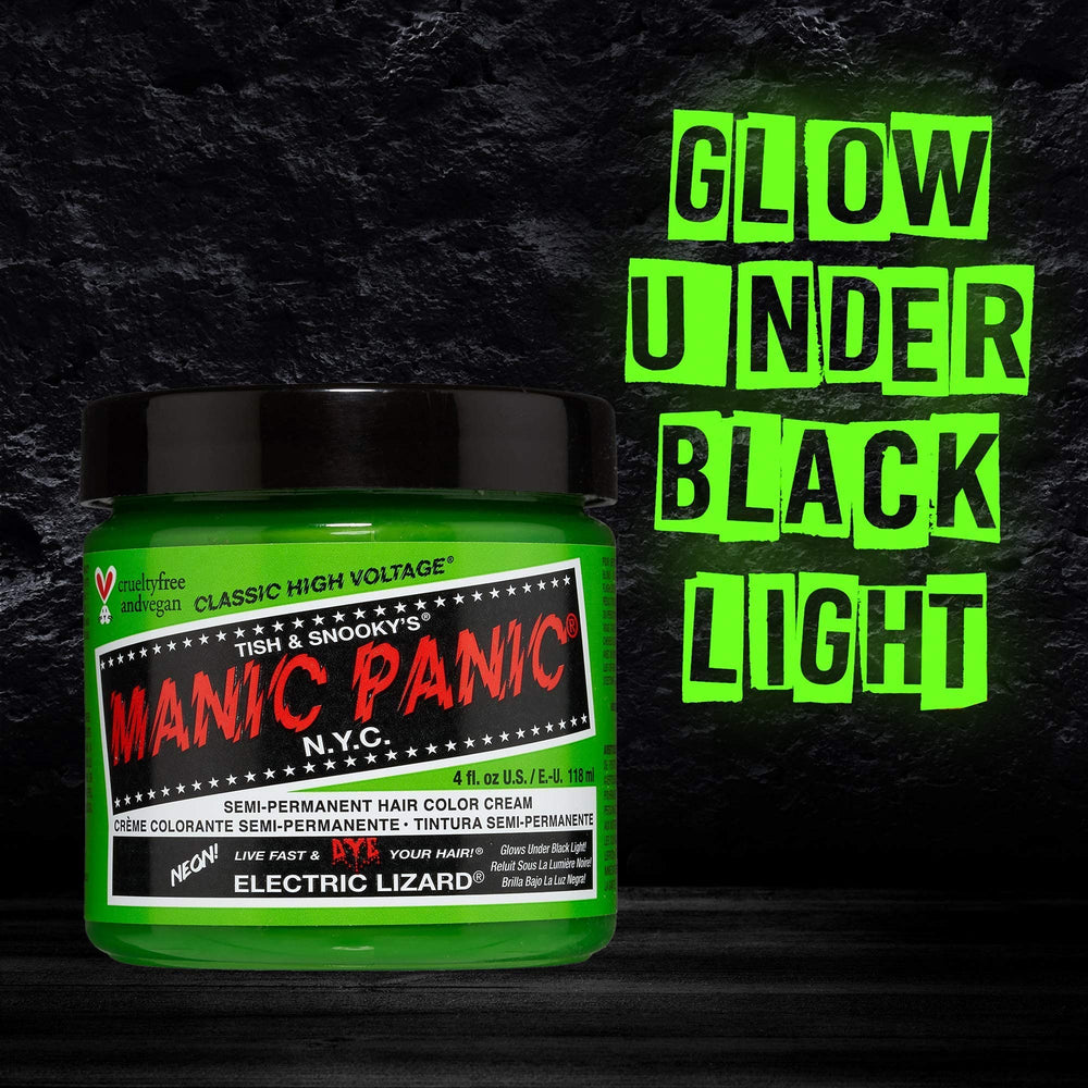 MANIC PANIC Electric Lizard emballage refermable facilitant plusieurs applications