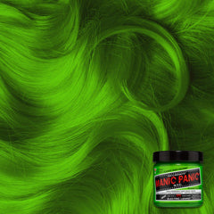 MANIC PANIC Electric Lizard teinte neon verte sous lumière noire pour effets spectaculaires